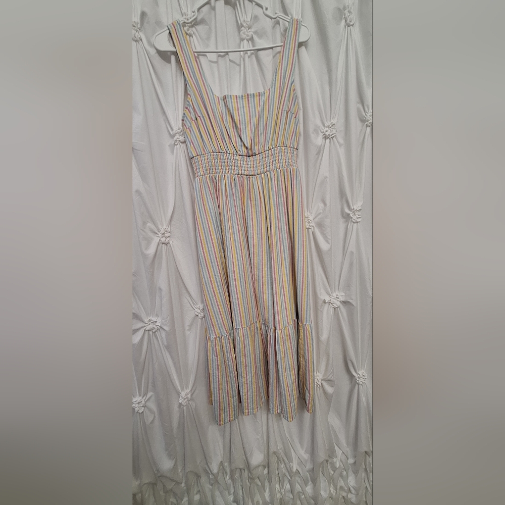 Crown & Ivy Pastel Striped Dress
